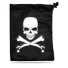 Dice>Treasure Nest Dice and Gaming Accessory Black Bag - Skull & Bones - Your Source for Gaming Essentials
