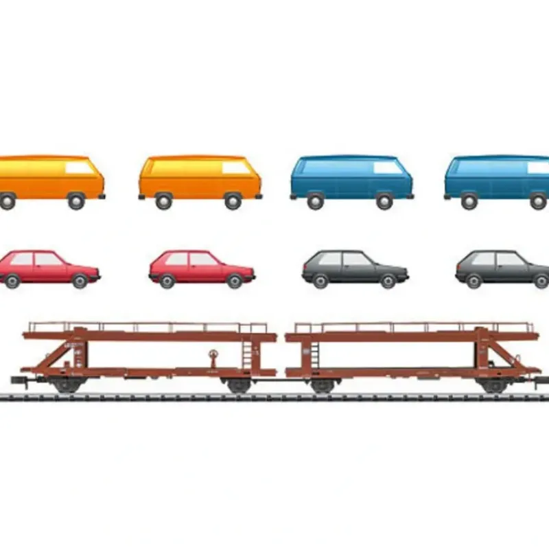 Trix 15442 N Type Laekks 553 Articulated Auto Carrier with 8 Vehicles #2 - Your Source for Gaming Essentials* Discount