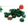 Board Games>Tube of 40 Glass Gaming Stones (12-15mm) - Dark Green - Your Source for Gaming Essentials