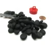 Board Games>Tube of 40 Glass Gaming Stones (12-15mm) - Black Opal Frosted - Your Source for Gaming Essentials