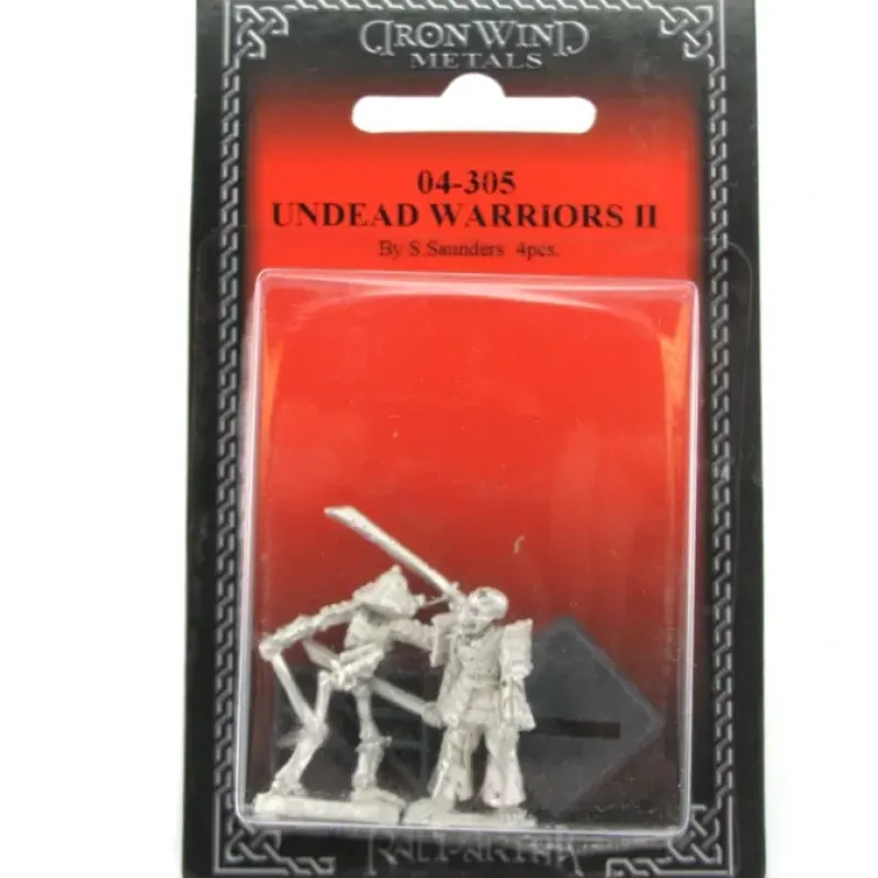 Tabletop Miniatures-Undead Warriors II (2) #04-305 Classic Ral Partha Fantasy RPG Metal Figure - Your Source for Gaming Essentials
