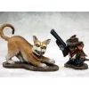 Tabletop Miniatures-Unpainted Angela & Scooter, Mousling Cowgirl, Hound Chronoscope - Your Source for Gaming Essentials