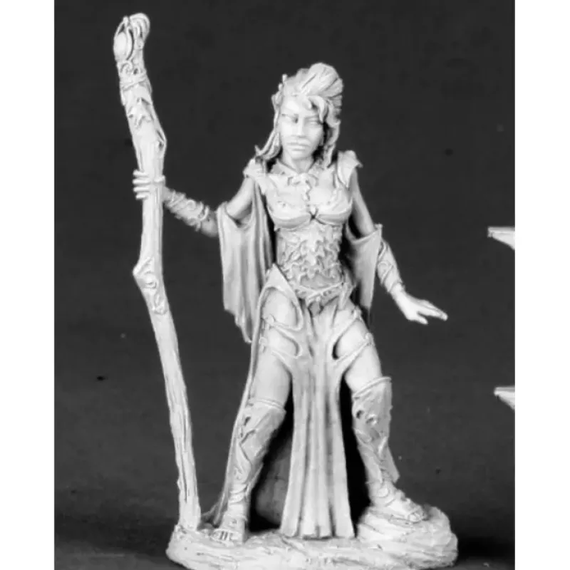 Tabletop Miniatures-Unpainted Autumn Bronzeleaf Female Elf Wizard 03492 Dark Heaven - Your Source for Gaming Essentials