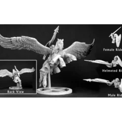 Tabletop Miniatures-Unpainted Barros & Tempest Paladin on Pegasus 03096 Dark Heaven - Your Source for Gaming Essentials