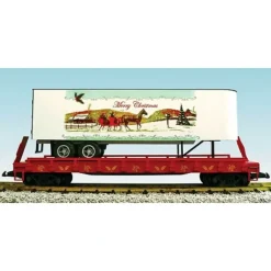 USA Trains 17033 G 2008 Christmas Postcard Series: Piggyback Car - Your Source for Gaming Essentials*