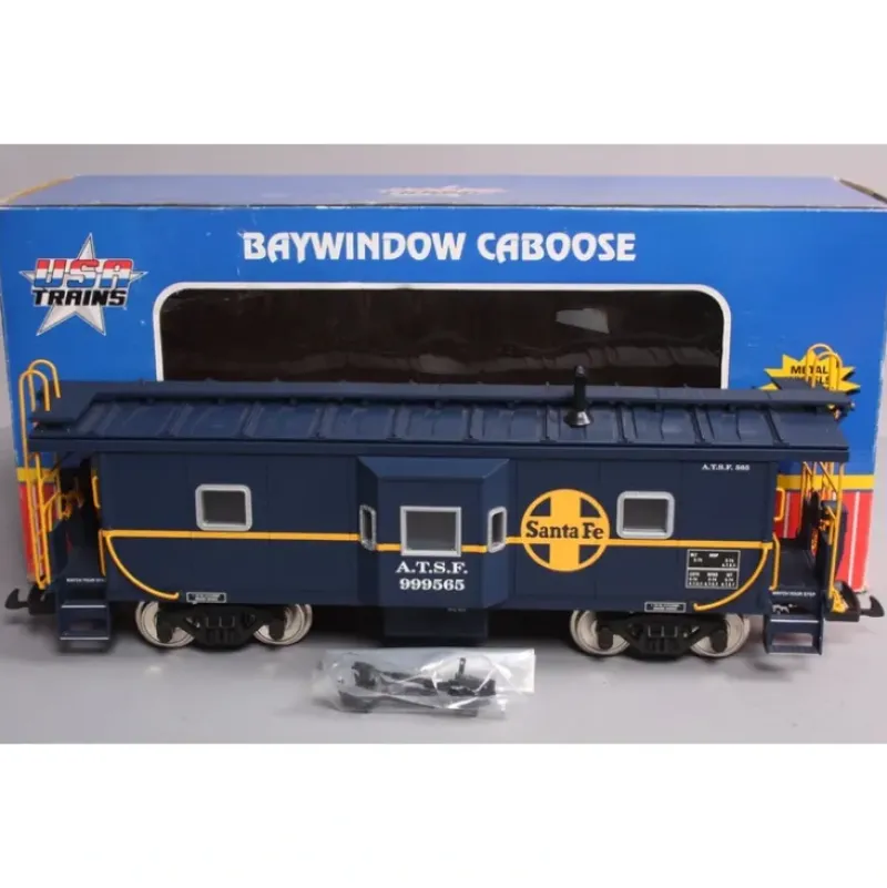USA Trains R12051 G ATSF Bay Window Caboose #999565 - Metal Wheels LN/Box - Your Source for Gaming Essentials* Best