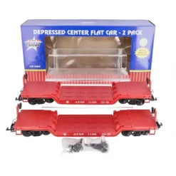 USA Trains R17334-2 G ATSF Depressed Center Flatcars LN/Box - Your Source for Gaming Essentials* Outlet