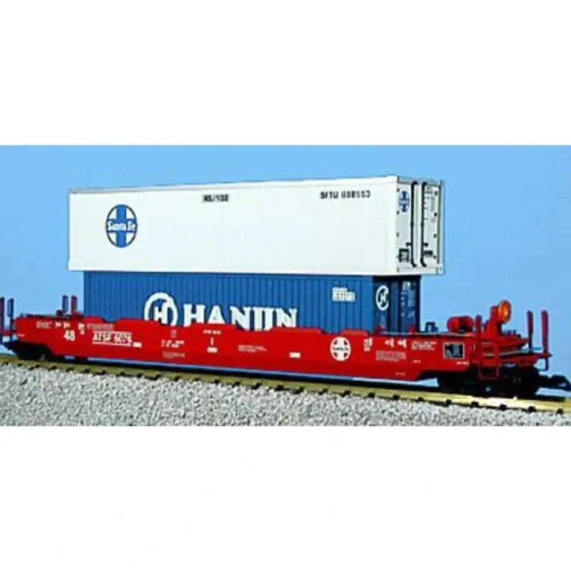 USA Trains R17112 G ATSF Gunderson Husky Stack with 2 Containers #3 - Your Source for Gaming Essentials* Online