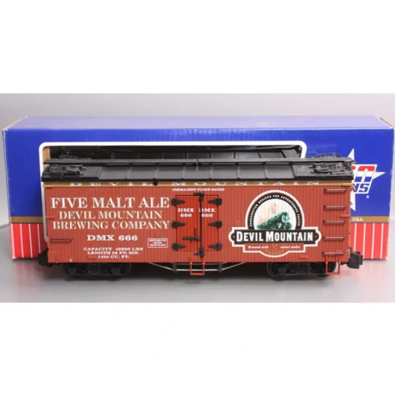 USA Trains R16198 G Scale Devil Mountain Refrigerator Car -Metal Wheels VG/Box - Your Source for Gaming Essentials* Clearance