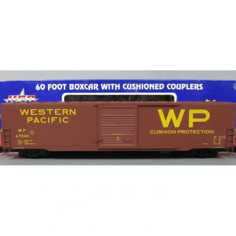 USA Trains R19423A G Scale Western Pacific 60' Steel Boxcar #67044 - Your Source for Gaming Essentials*