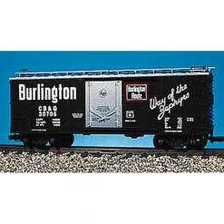 USA Trains R19043B G Scale Burlington Simulated Steel Box Car #30707 NIB - Your Source for Gaming Essentials* Clearance