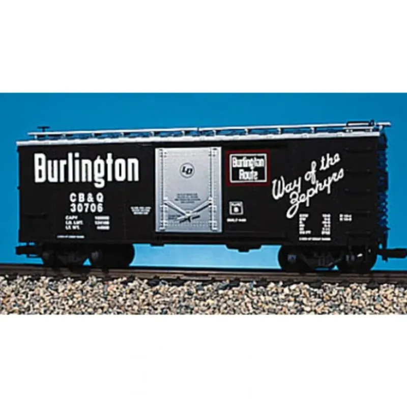 USA Trains R19043D G Scale Burlington Simulated Steel Box Car #30709 NIB - Your Source for Gaming Essentials* Outlet