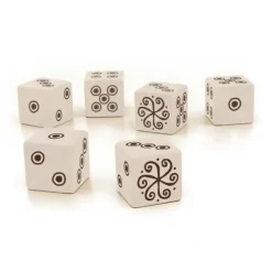 Dice-Vaesen Nordic Horror RPG Dice Set - 6 White Dice - Your Source for Gaming Essentials