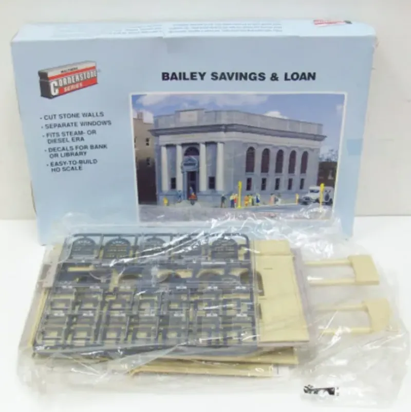 Walthers 933-3031 HO Bailey Savings & Loan Building Kit - Your Source for Gaming Essentials Cheap