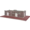 Walthers 933-4056 HO Brick Mission-Style Santa Fe Freight House Kit - Your Source for Gaming Essentials Cheap