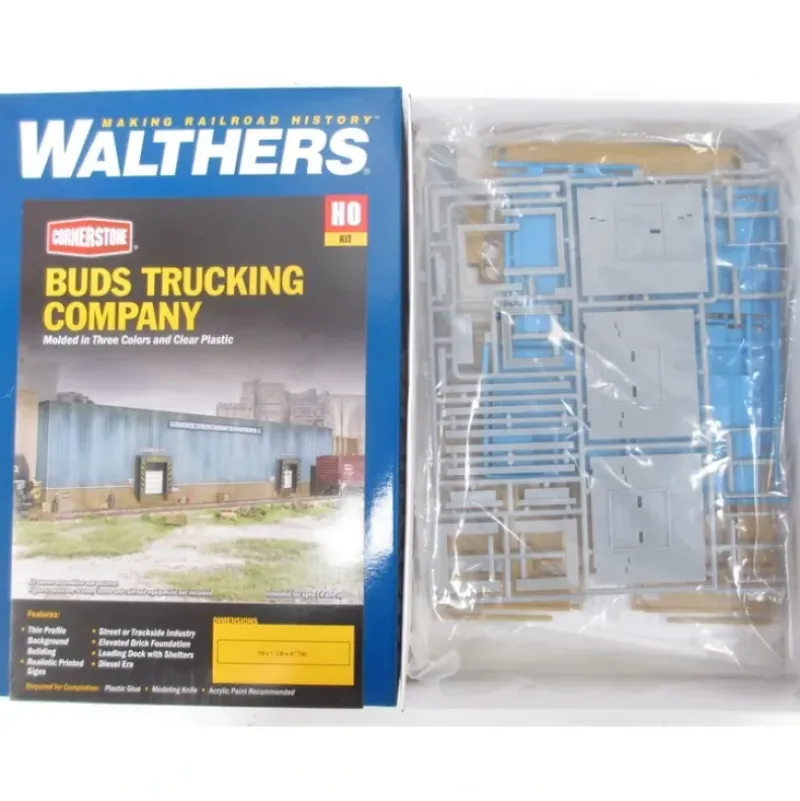 Walthers 933-3192 HO Bud's Trucking Company Background Building Kit - Your Source for Gaming Essentials Outlet