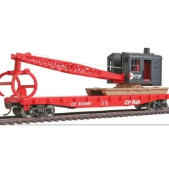 Walthers 931-1781 HO Canadian Pacific Flatcar with Logging Crane #304860 - Your Source for Gaming Essentials Store