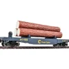 Walthers 931-1772 HO Chessie Log Dump Car with 3 Logs #9300 - Ready to Run - Your Source for Gaming Essentials Clearance