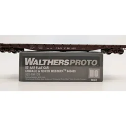 Walthers 920-104109 HO Chicago and North Western 53' AAR Flatcar RTR #46485 - Your Source for Gaming Essentials* Sale