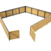 Walthers 933-3632 HO Corrugated Fence Kit - Your Source for Gaming Essentials Fashion