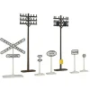 Walthers 931-803 HO Electrical Pole & Highway Signs Set - Your Source for Gaming Essentials Store