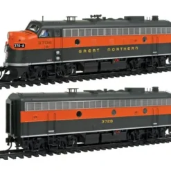 Walthers 920-47706 HO Great Northern EMD F7A-B Set Standard DC #370A, 372B - Your Source for Gaming Essentials*