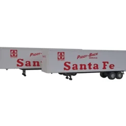 Walthers 949-2314 HO Santa Fe 40' Trailer 2-Pack - Assembled - Your Source for Gaming Essentials Best