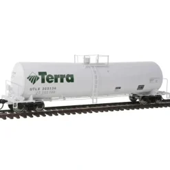 Walthers 920-100229 HO Scale Terra UTLX 54' Funnel-Flow Tank Car #300136 - Your Source for Gaming Essentials* Clearance