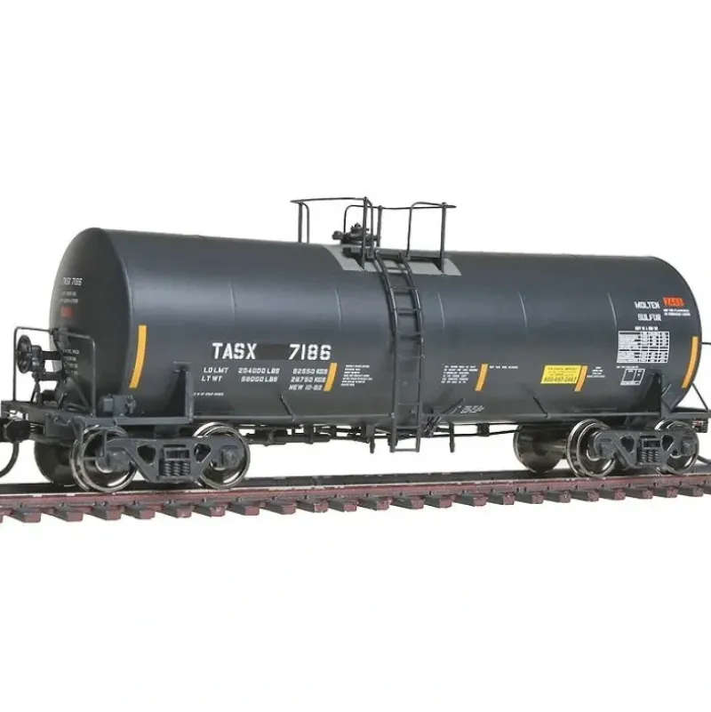 Walthers 920-100019 HO TransRail Inc. TASX 40' 14000G Sulfur Tank Car #7186 - Your Source for Gaming Essentials* Sale