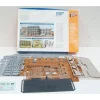 Walthers 933-3177 HO Tuscan W/Dark GreenParkview Terrace Background Building Kit - Your Source for Gaming Essentials New