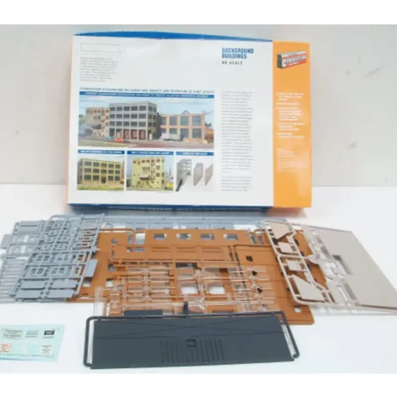 Walthers 933-3177 HO Tuscan W/Dark GreenParkview Terrace Background Building Kit - Your Source for Gaming Essentials New