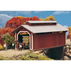 Walthers 933-3652 HO Willow Glen Covered Bridge Kit - Your Source for Gaming Essentials Hot