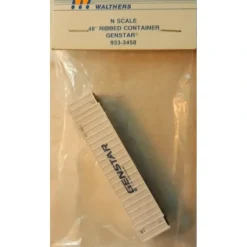 Walthers 933-3458 N Assembled White/Blue Genstar 48' Ribbed Container - Your Source for Gaming Essentials Shop