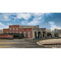 Walthers 933-3261 N Modern Roundhouse Addition 3 Add-On Stalls Building Kit - Your Source for Gaming Essentials Clearance