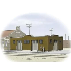 Walthers 933-3804 N Santa Fe-Style Brick Freight House Building Kit - Your Source for Gaming Essentials*