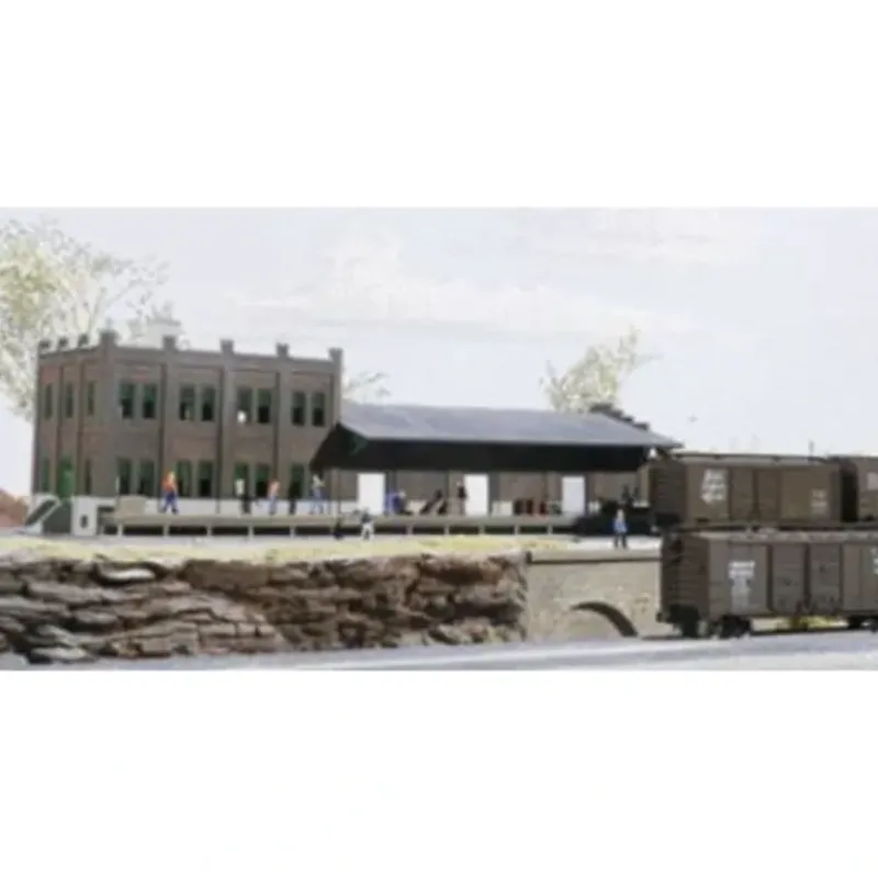 Walthers 933-3201 N Scale Water Street Freight Terminal Building Kit - Your Source for Gaming Essentials Discount
