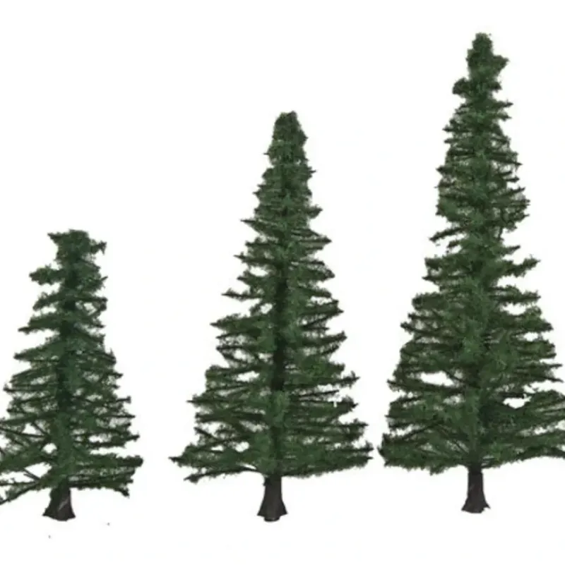 Walthers 949-1159 Pine Trees with Pin Base 1.56"-3.37" (Pack of 10) - Your Source for Gaming Essentials Fashion