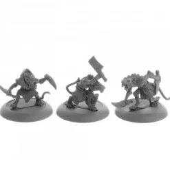 Tabletop Miniatures-Wererats (3) #04074 Dark Heaven Legends Unpainted Metal Figures - Your Source for Gaming Essentials