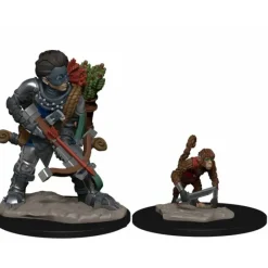 Tabletop Miniatures-WizKids Wardlings Painted Miniatures: (W1) Boy Rogue & Monkey - Your Source for Gaming Essentials