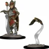 Tabletop Miniatures-WizKids Wardlings Painted Miniatures: (W1) Girl Fighter & Hunting Falcon - Your Source for Gaming Essentials