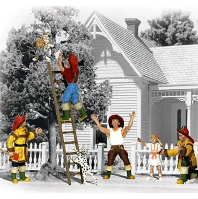 Woodland Scenics A1882 HO Firemen to the Rescue Figures (Set of 8) - Your Source for Gaming Essentials New