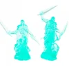 Tabletop Miniatures-Wraith Slayers (2) #77641 Bones Unpainted Translucent Blue Plastic - Your Source for Gaming Essentials