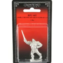 Tabletop Miniatures-Zoid The Pin-Headed Barbarian #RPC-009 Classic Ral Partha Fantasy Metal Figure - Your Source for Gaming Essentials