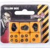 Dice-Zombicide: 6 Pack of Yellow Dice with Black Pips - Your Source for Gaming Essentials