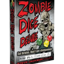 Dice-Zombie Dice: Deluxe Dice Game - Eat Brains, Don't Get Shotgunned - Your Source for Gaming Essentials